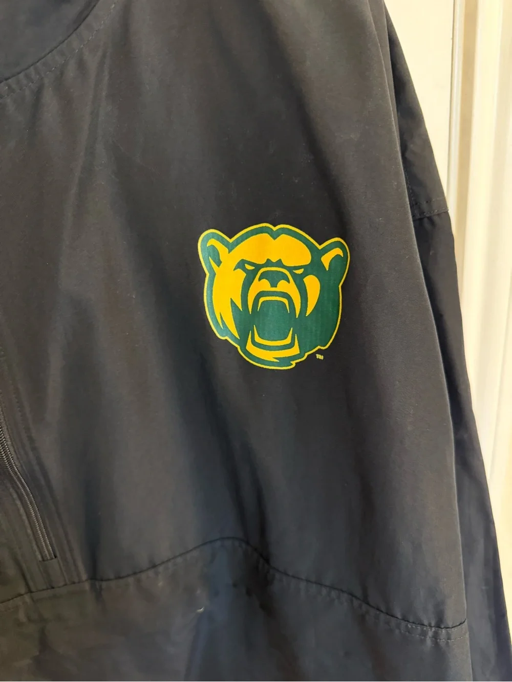 Champion Baylor University Bears Men’s Black Light Weight Pullover Rain Jacket